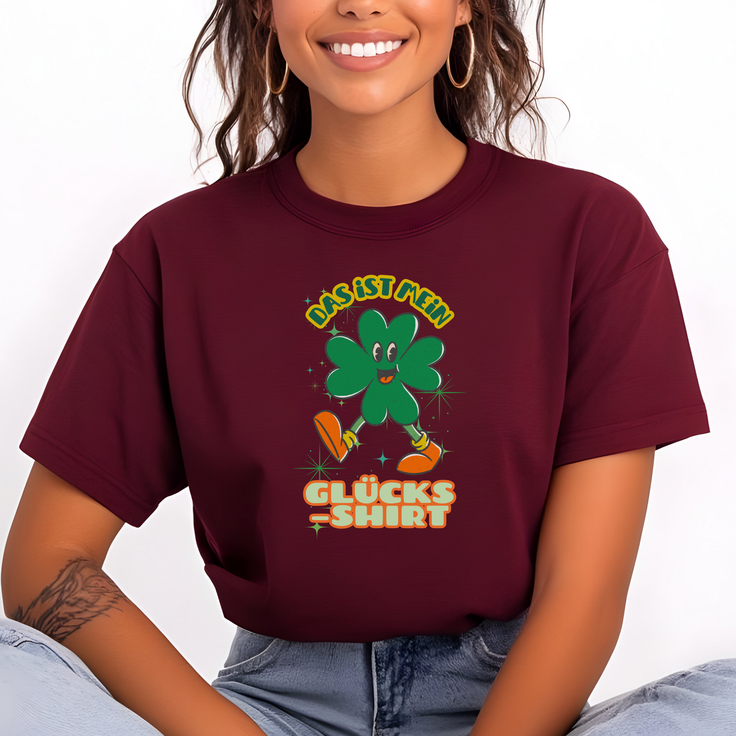 Glücks-Shirt, lustiges T-shirt, perfekt für Genesung, Gute Besserung, Ausflüge, Geburtstag, Team-Ausflug, Geschenk Arbeitskollegen