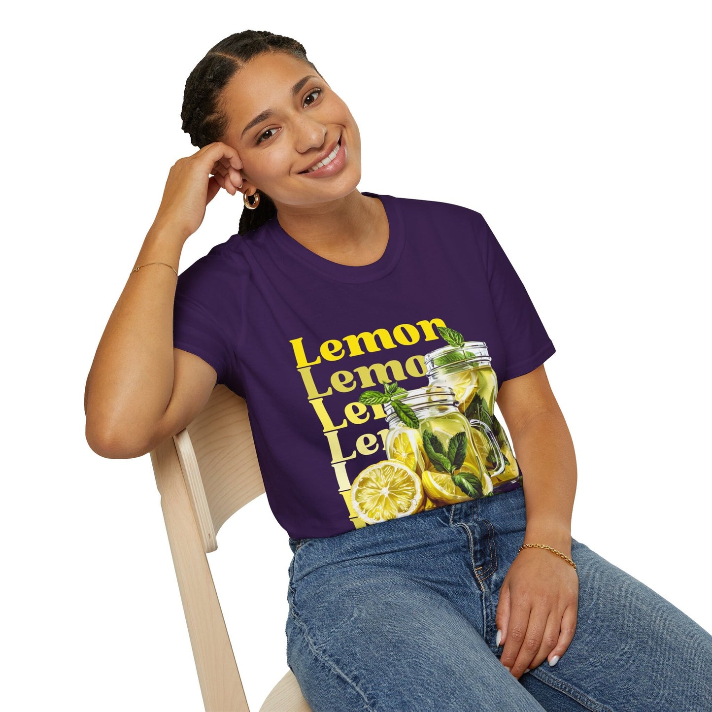 Lemon T-Shirt, Sommer Shirt, Zitronen, Statement Shirt, Summer Shirt Frauen, Botanisches Design, Limonade, Zitronenmuster, Fruchtmotiv