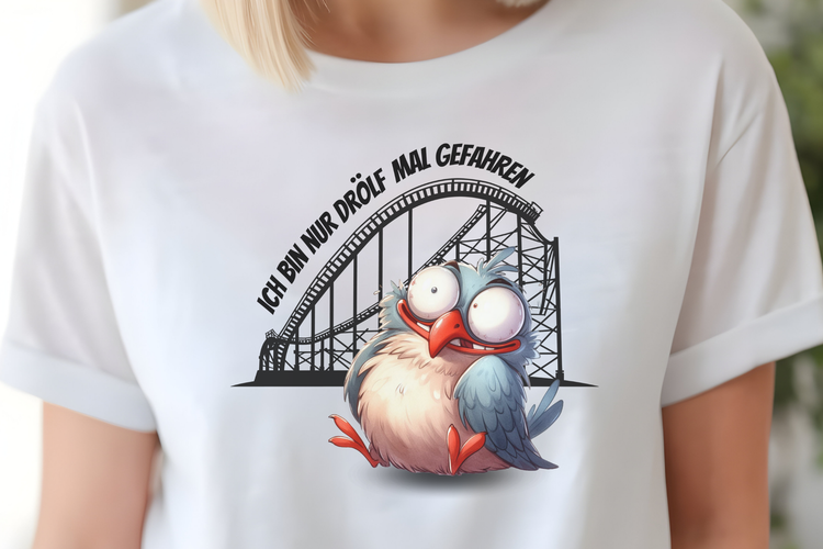 Freizeitpark, Achterbahn, Gruppen-Shirts