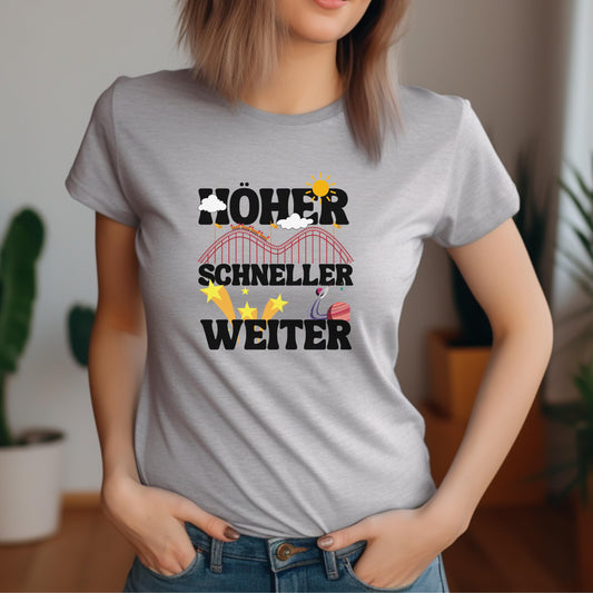 Freizeitpark Shirt, Achterbahn-Fan, Geschenkidee Freizeitpark-Fan, T-Shirt Achterbahn Spruch, witziges Shirt für Männer und Frauen