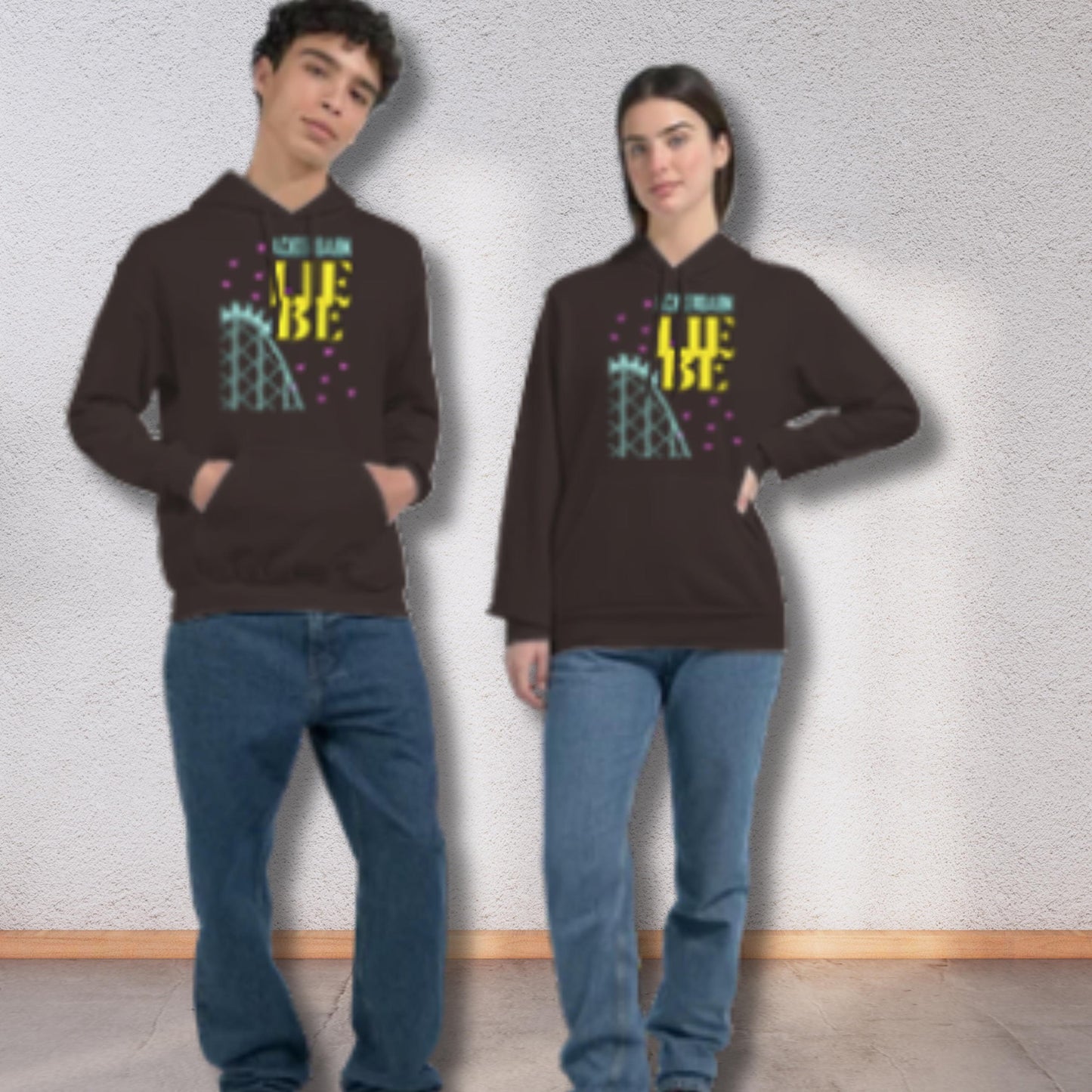 Achterbahn Liebe Hoodie Freizeitpark Fan, Geschenkidee Achterbahn-Fan, Pulli Männer Achterbahn Kapuzenpullover, Pullover Frauen Achterbahn,