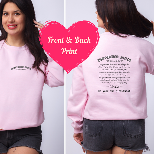 Schreibe dein Leben selbst: Statement-Pulli für Bücherliebhaber und Autoren, Be your own plot-twist Sweatshirt, kuscheliger Pullover