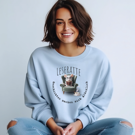Leseratte-Pulli für Bücherliebhaber und Autoren, süßes Sweatshirt, kuscheliger Pullover
