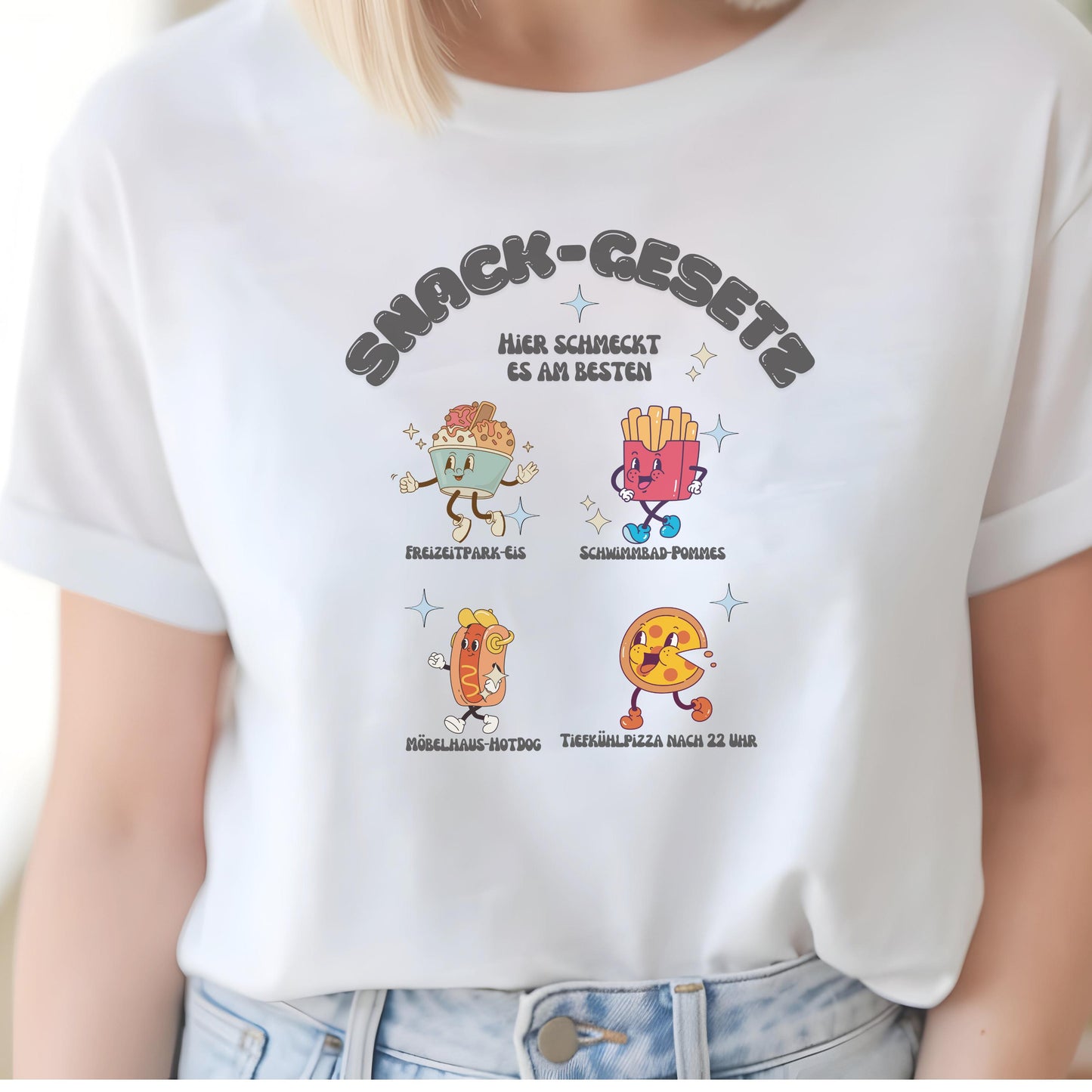Hotdog Shirt, Freizeitpark T-Shirt, Pommes Shirt, Pizza Shirt, Geschenkidee Tshirt, lustiges Shirt, Schwimmbad-Pommes, Snack T-Shirt, Food