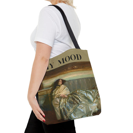 Tote Bag Kunstdruck,  Tasche My Mood, Umhängetasche, John Singer Sargent, Tasche witzig, Tote Bag witzig, Handtasche All over print