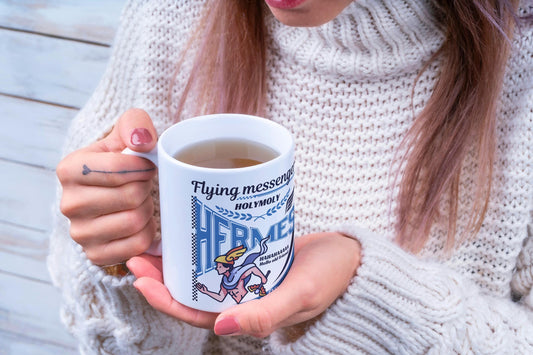 Hermes Epic Odysseus Tasse, Musical Antikes Griechenland Becher, Griechische Mythologie, Geschenk, Griechische Götter,Götterbote,Kaffeetasse