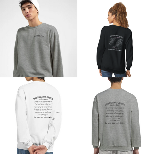 Schreibe dein Leben selbst: Statement-Pulli für Bücherliebhaber und Autoren, Be your own plot-twist Sweatshirt, kuscheliger Pullover